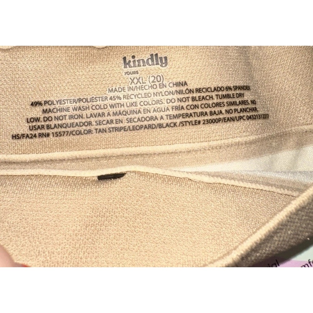 Kindly Yours Thong Underwear Seamless 3-Pack Lot Tan New Women's 2X XXL (20) NWT - Picture 6 of 6